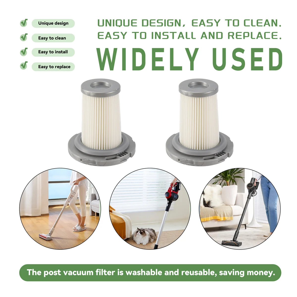 A01M 4-delig voor Rowenta ZR 009005   HEPA-filter voor X-Force Flex 8.60 draadloze stofzuiger vervangende onderdelen