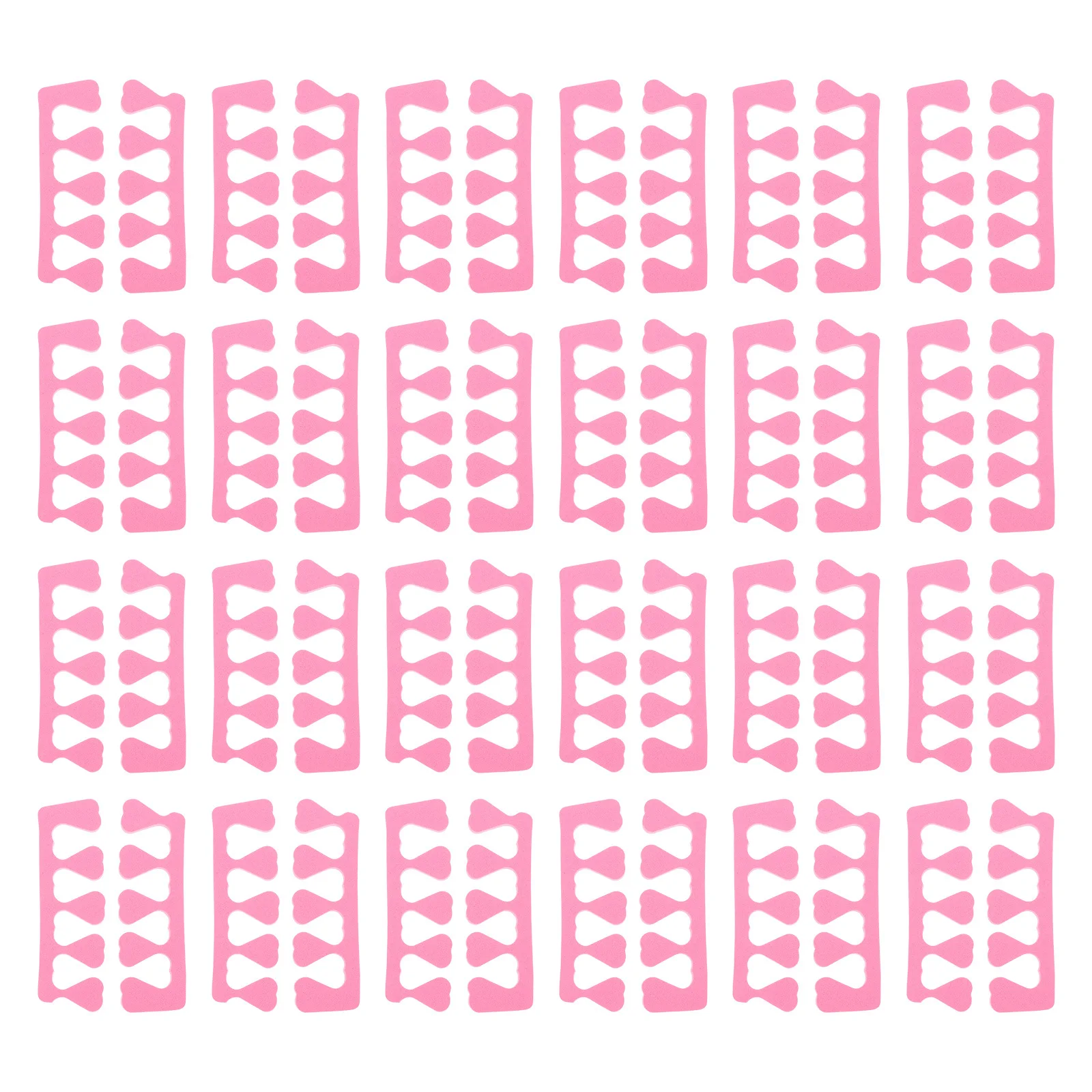 100개입 EVA 네일 발가락 분리기 페디큐어 도구 세트 매니큐어 네일 아트 케어 랜덤 컬러 발가락 분리기 페디큐어