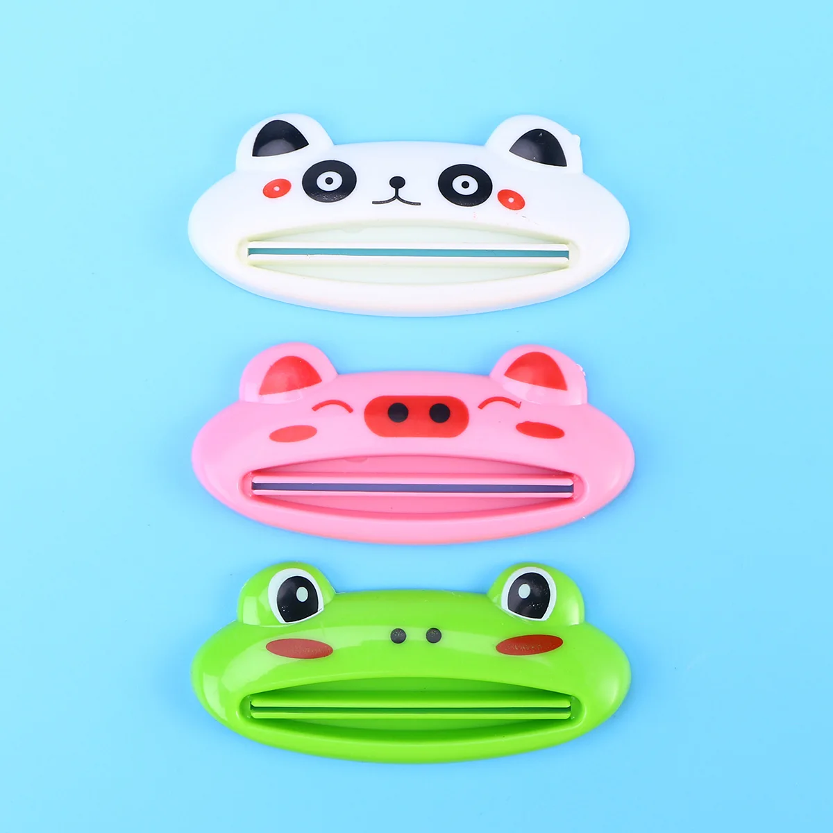 

Toothpaste Squeezer Kids Rolling Dispenser Case Tube Bathroom Accessories Cute Animal Sliding Clamp Reusable Eliminate Waste