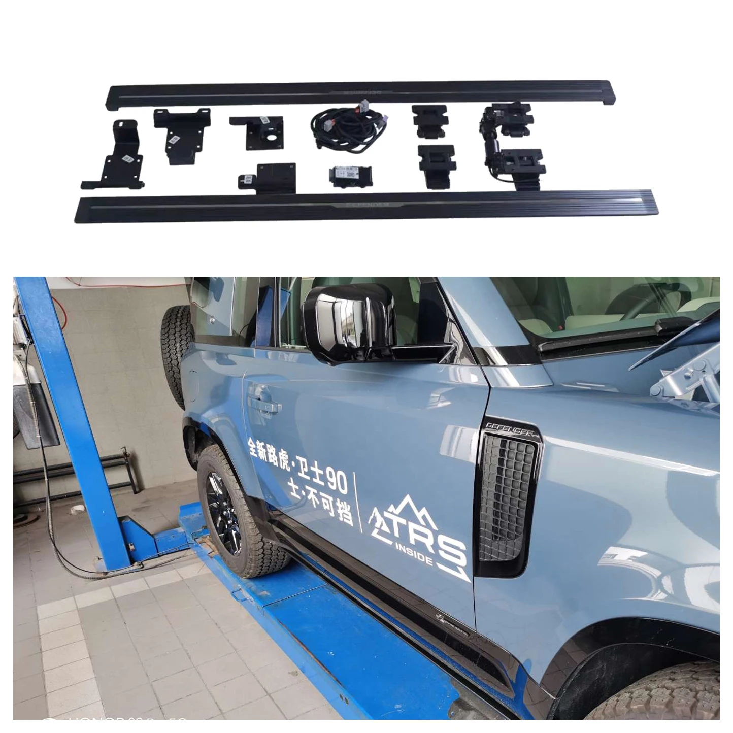 

New Part Car Accessories Waterproof Aluminum Car Side Step Electric Running Board for Land Rover Defender 90 110 2020-2022 Part