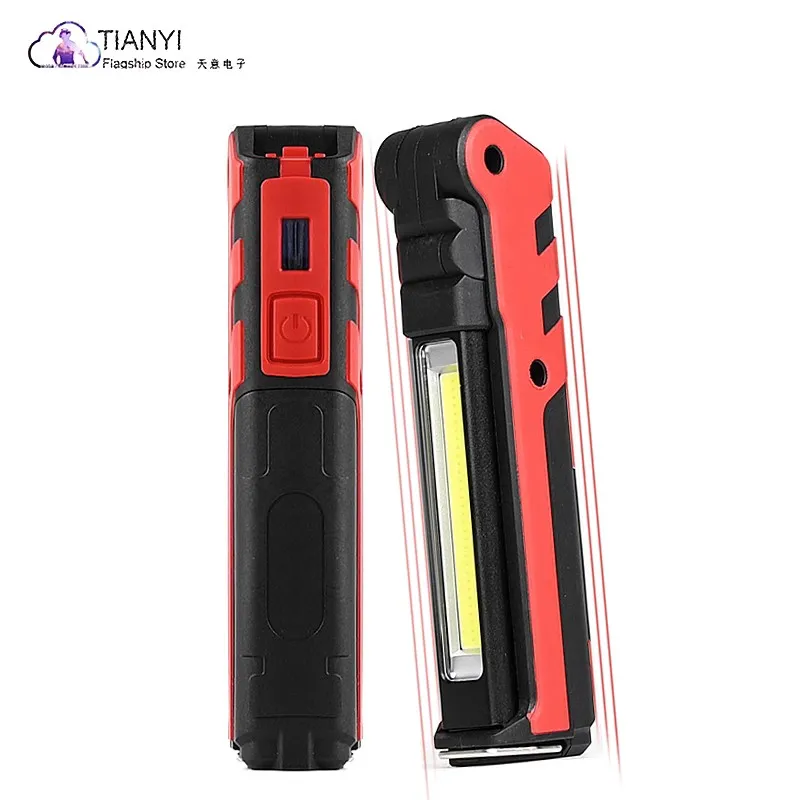 led work light folding charge cob multi-function magnet tent light Outdoor flashlight Car repair light