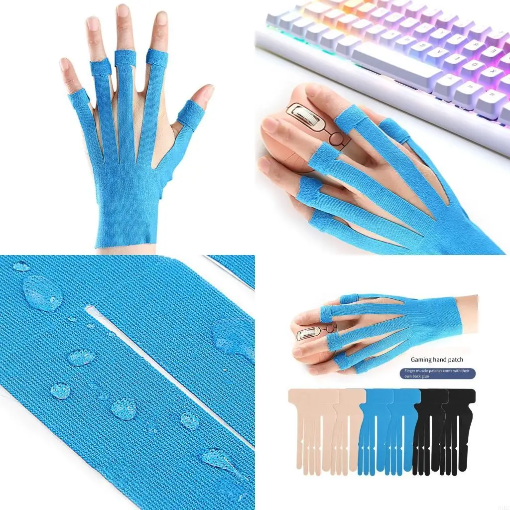  Sports Gaming Hand Finger Support Tape Muscle Tape Kinesiology Tape for Adult