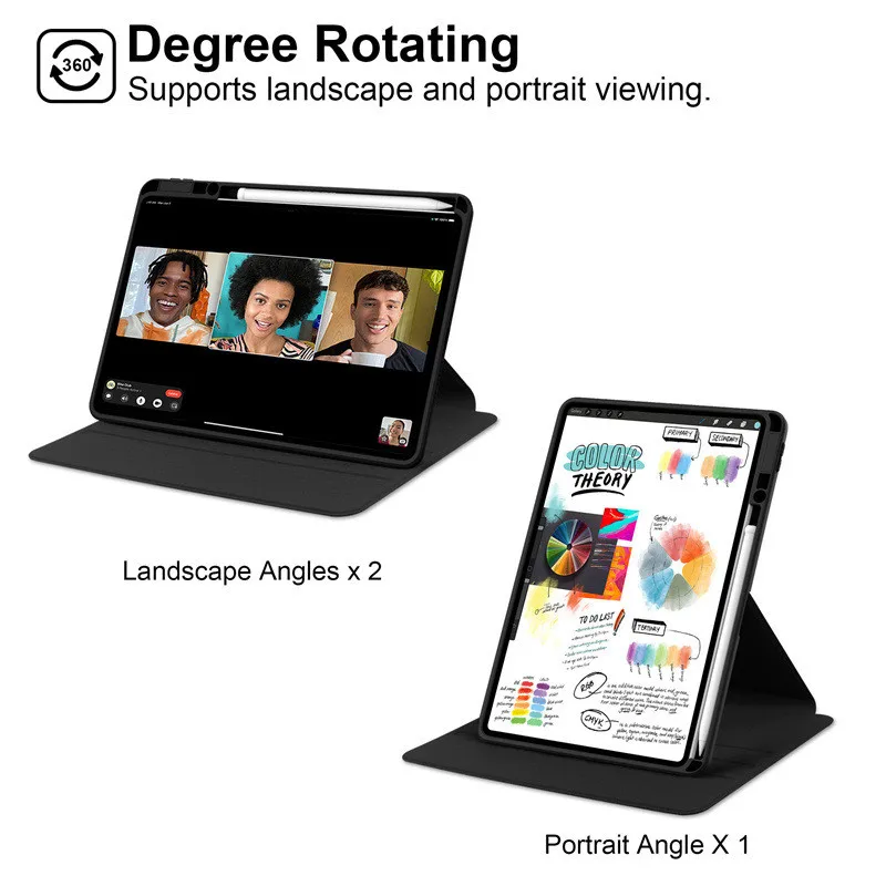 حافظة دوران 360 درجة لهاتف هواوي MatePad Pro 13.2 2025 WEB-W00 WEB-W10 مع غطاء حامل واقٍ