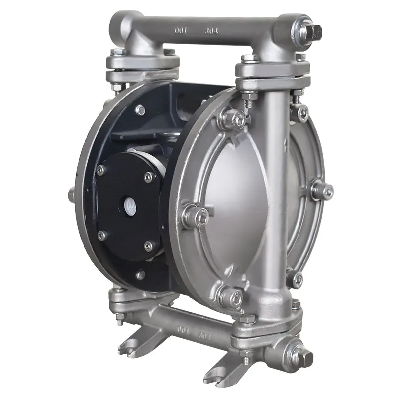 

QBY3-15P Пневматический мембранный насос из нержавеющей стали 304, вода, соус чили, пищевое молоко, транспортный воздушный насос