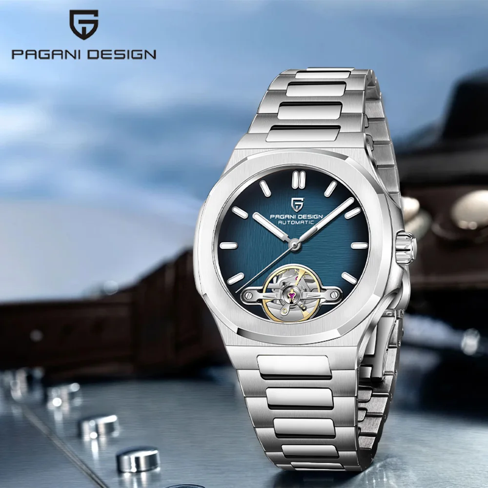 2025 Pagani design new skeleton Tourbillon men's mechanical watches luxury Sapphire automatic watch men's sports stainless steel