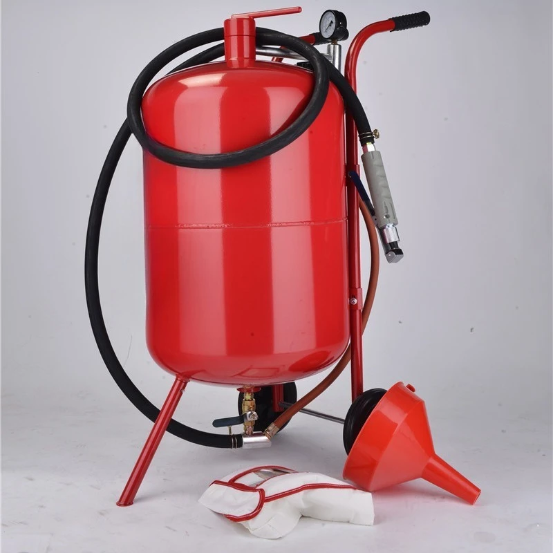SB20 rust removal sandblasting machine 20 gallons high speed portable movable dry manual sandblasting polishing sandblasting