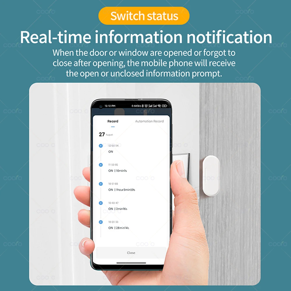 Sensor de ventana de puerta ZigBee Lux detección de luz/vibración 2 en 1 alarma magnética inalámbrica en tiempo Real funciona con Alexa Google HA Z2M