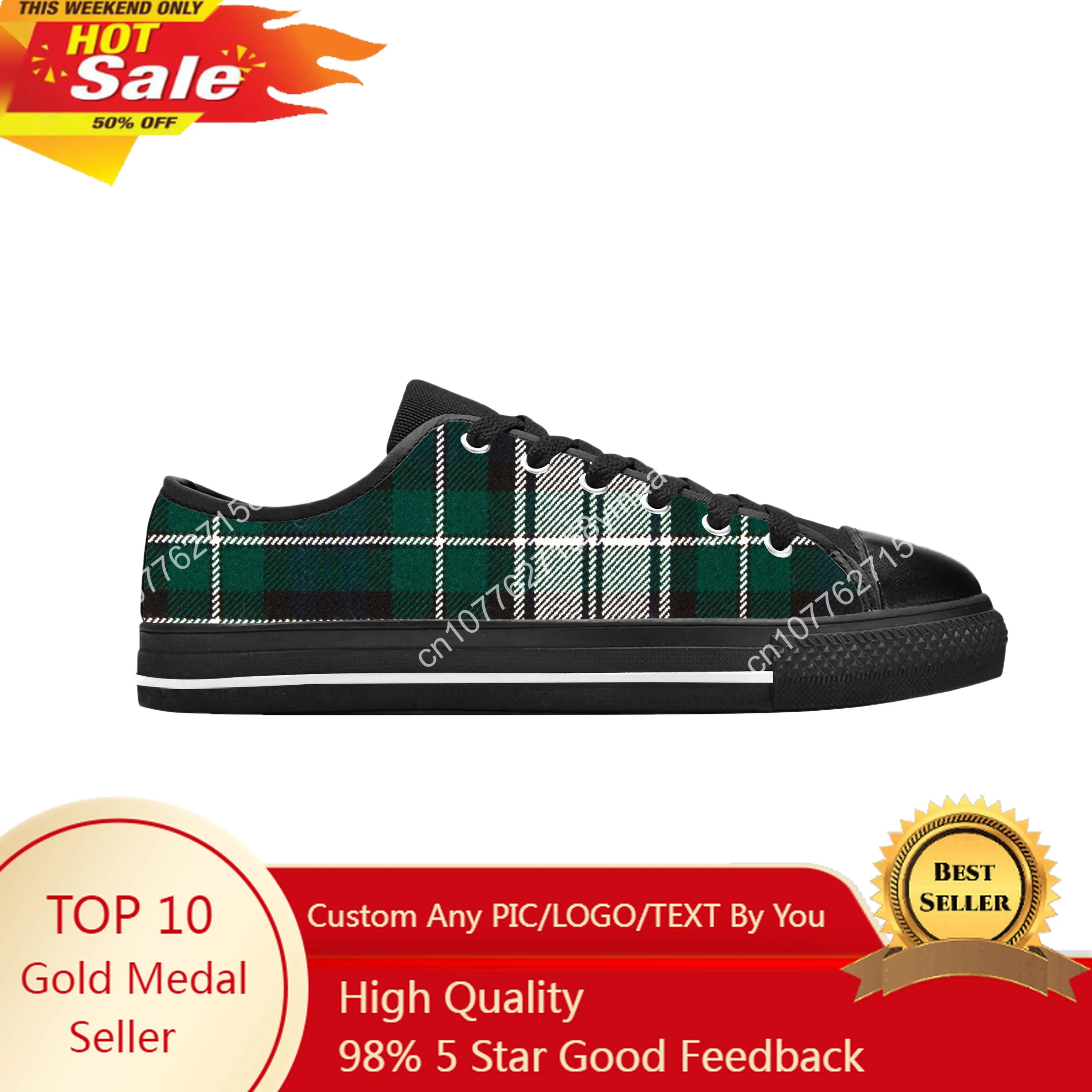 

Forbes Scottish Stewart Clan Tartan Plaid Ancient Casual Cloth Shoes Low Top Comfortable Breathable 3D Print Men Women Sneakers