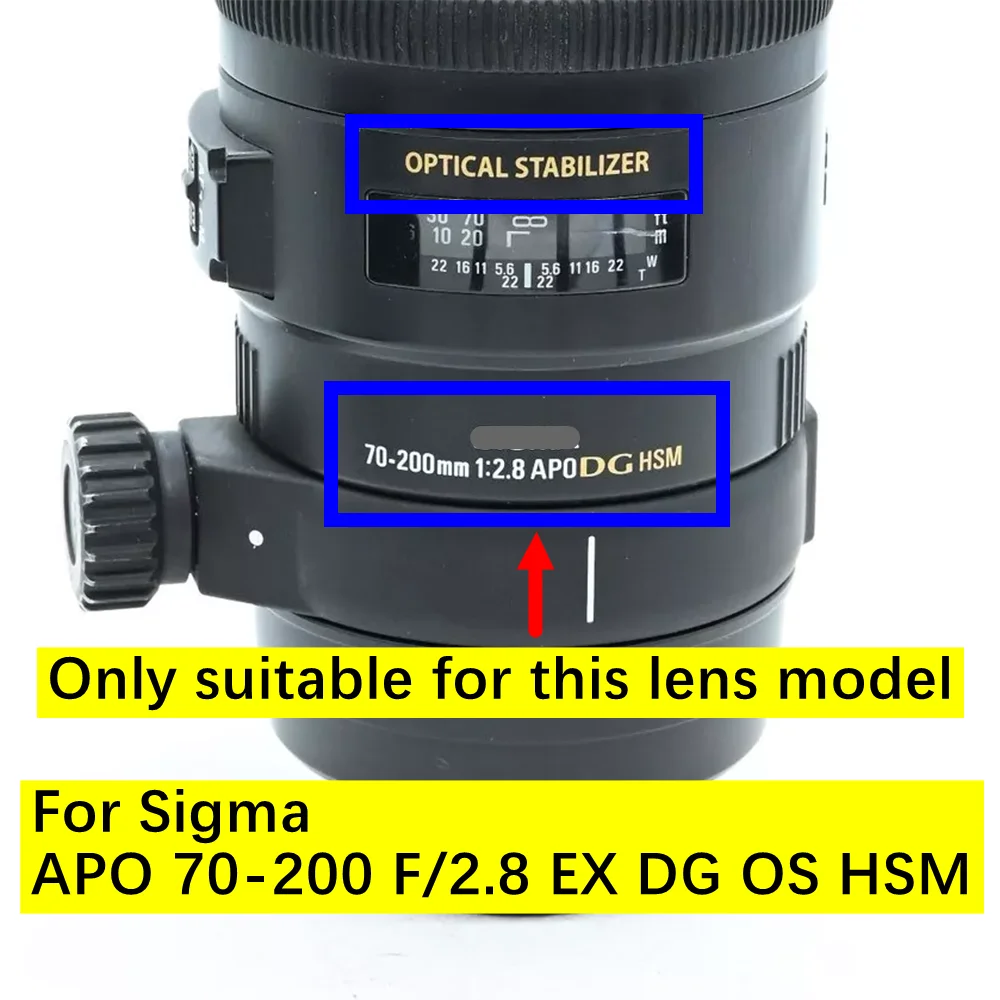 Novo para sigma 70-200mm f2.8 apo ex dg os hsm lente sensor de