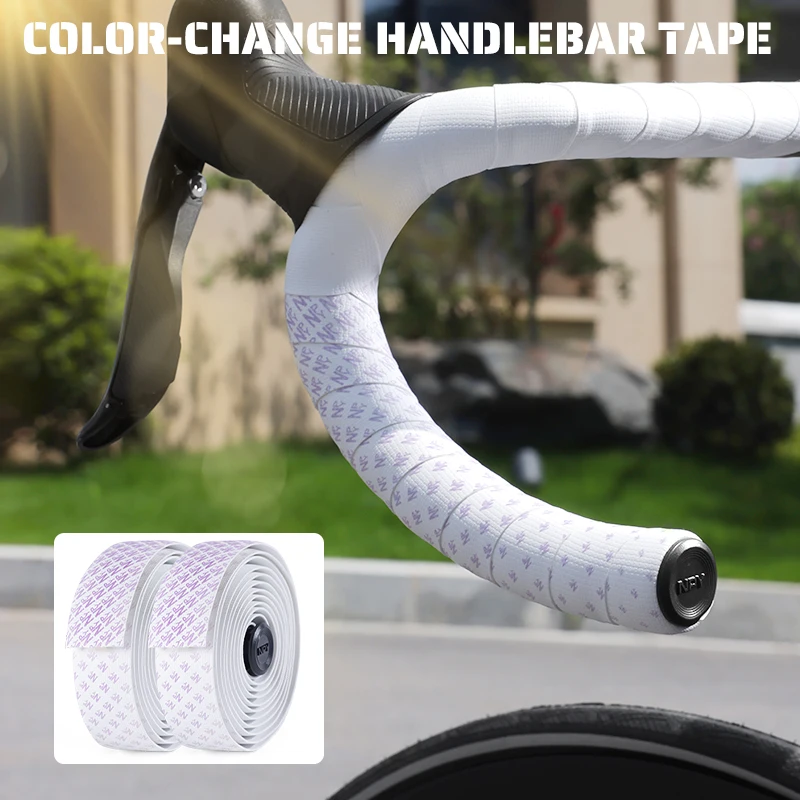 

NPY Color-Change Road Bike Handlebar Tapes PU EVA Non-slip Shockproof Cycling Handlebar Wrap Soft Comfortable Road Bicycle Tapes