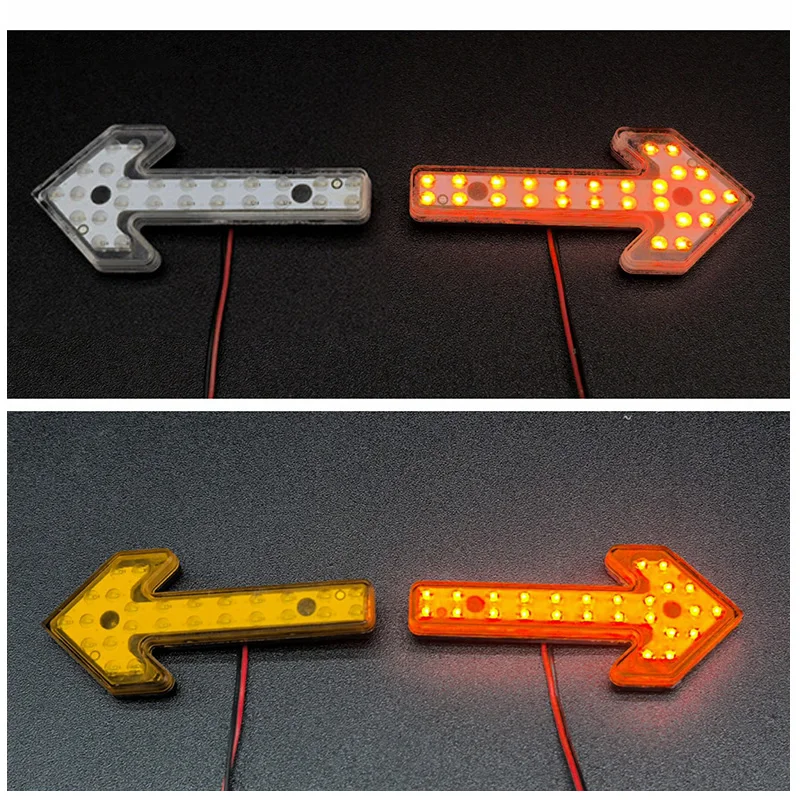 

Acrylic Processing Lamp Shell Lamp Holder Turn Signal 0402 LED Patch Steering Light for 1/14 Tamiya RC Truck Trailer Tipper DIY