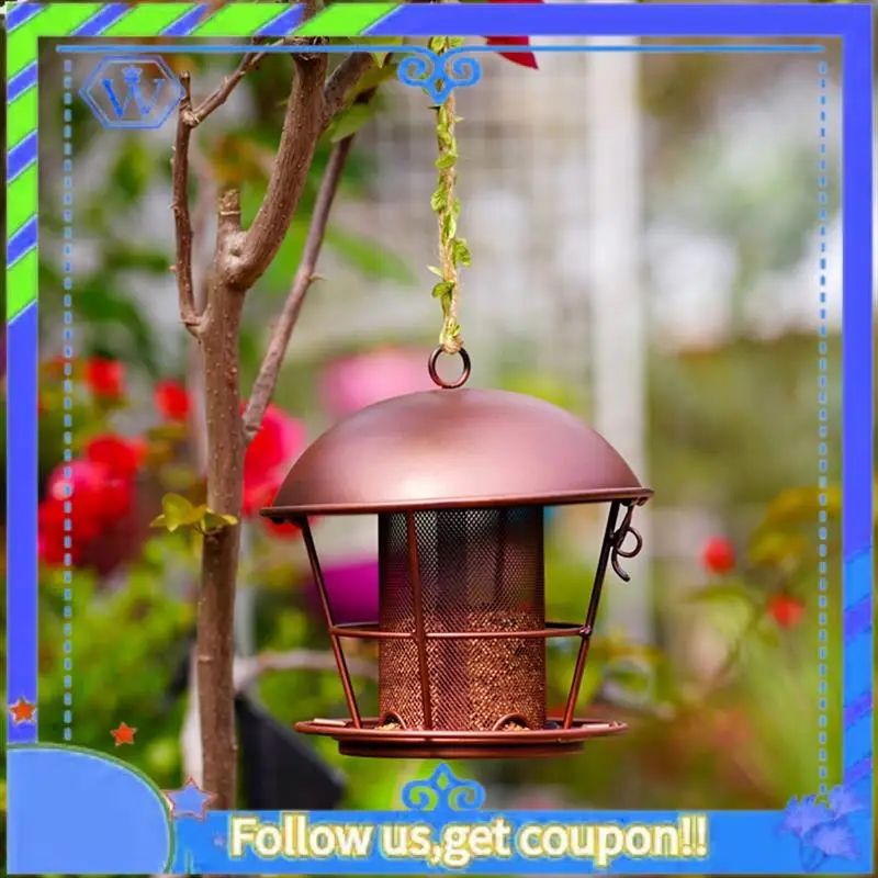 

Easy To Use 1 PCS Bird Feeder For Outdoors Hunging, Gifts For Mom Grandma Women, Metal Metal Waterproof Outside Wild Bird Feeder