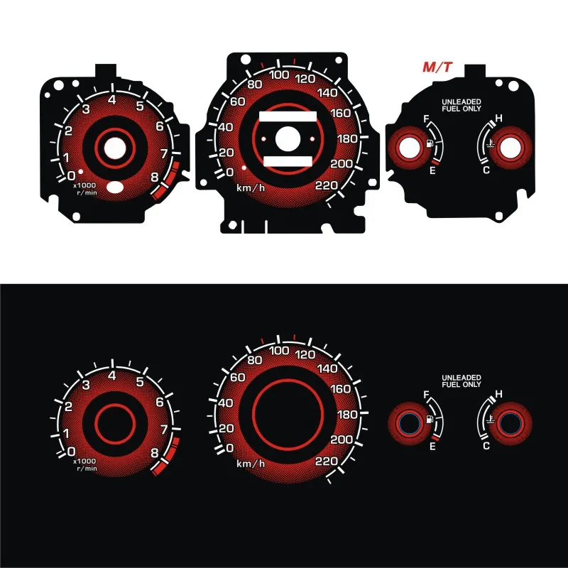 SD Motor EL Glow Gauge for Civic EK 1996 1999 Manaul Automatic Transmission