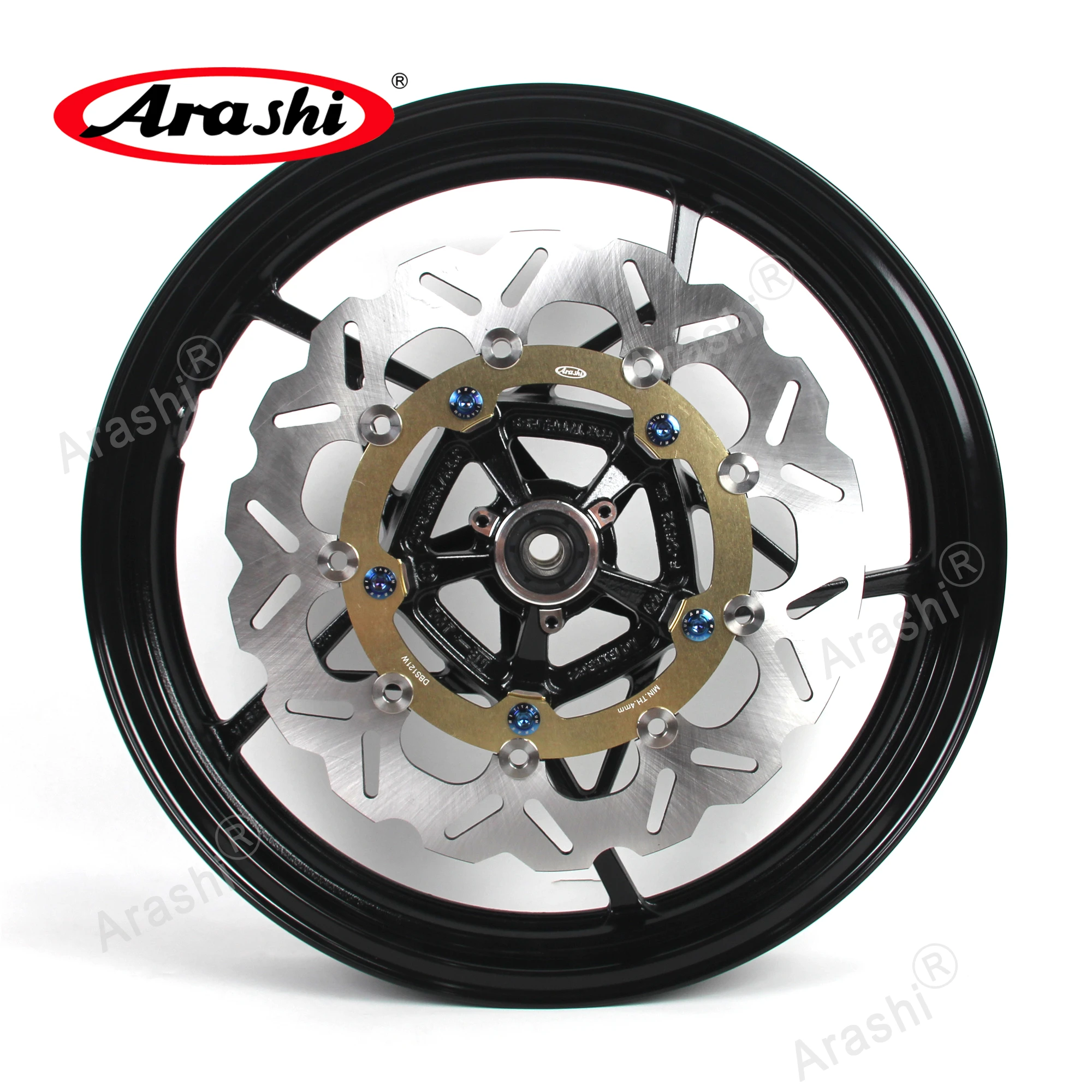 Arashi 17''x3'' Front Wheel Rim Brake Disc For KAWASAKI Ninja 400 / Z400 / ABS Z 400 EX400 2018 - 2023 Front Rim Tire Rim