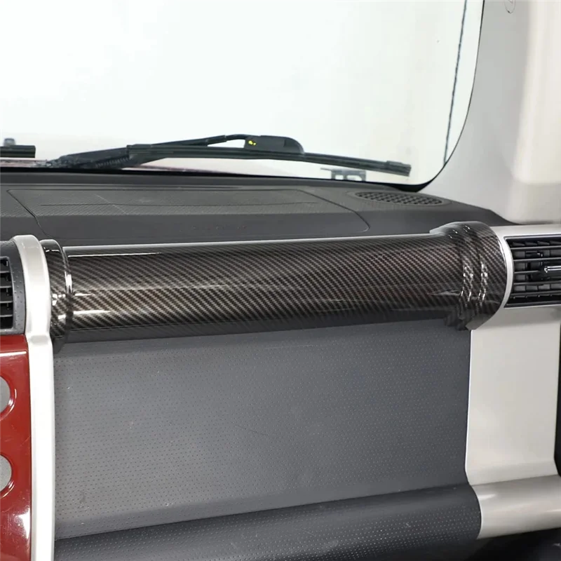 Classic Center Console Dashboard Cover Frame Trim for Toyota FJ Cruiser 2007-2021 Accessories, ABS Carbon Fiber