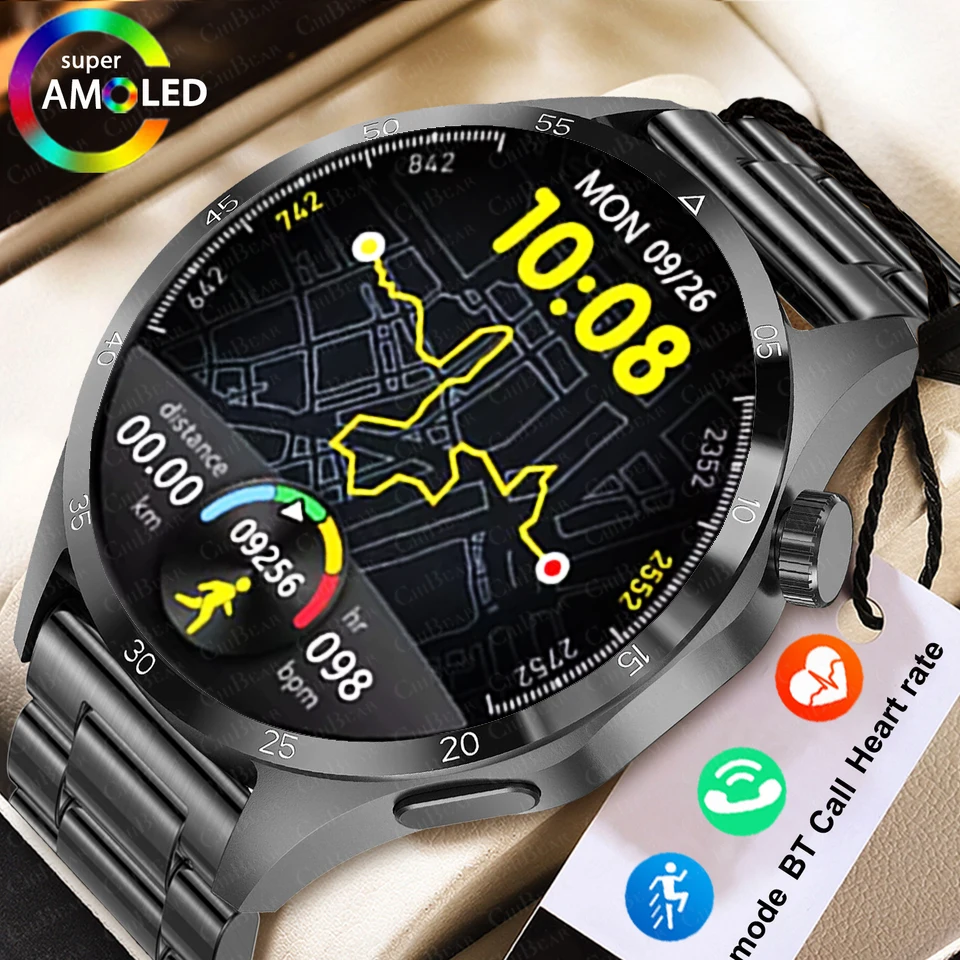 

Для Huawei GT серии GPS NFC Смарт-часы Мужчины 360*360 AMOLED HD Экран Bluetooth Вызов Водонепроницаемые Мужские Смарт-часы Для Watch 5 PRO