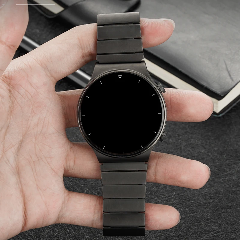 화웨이 시계 GT2 프로 티타늄 Correa 금속 시계 밴드에 대 한 22mm 티타늄 금속 스트랩 시계 3 프로 GT 2e GT2 46mm 손목 밴드