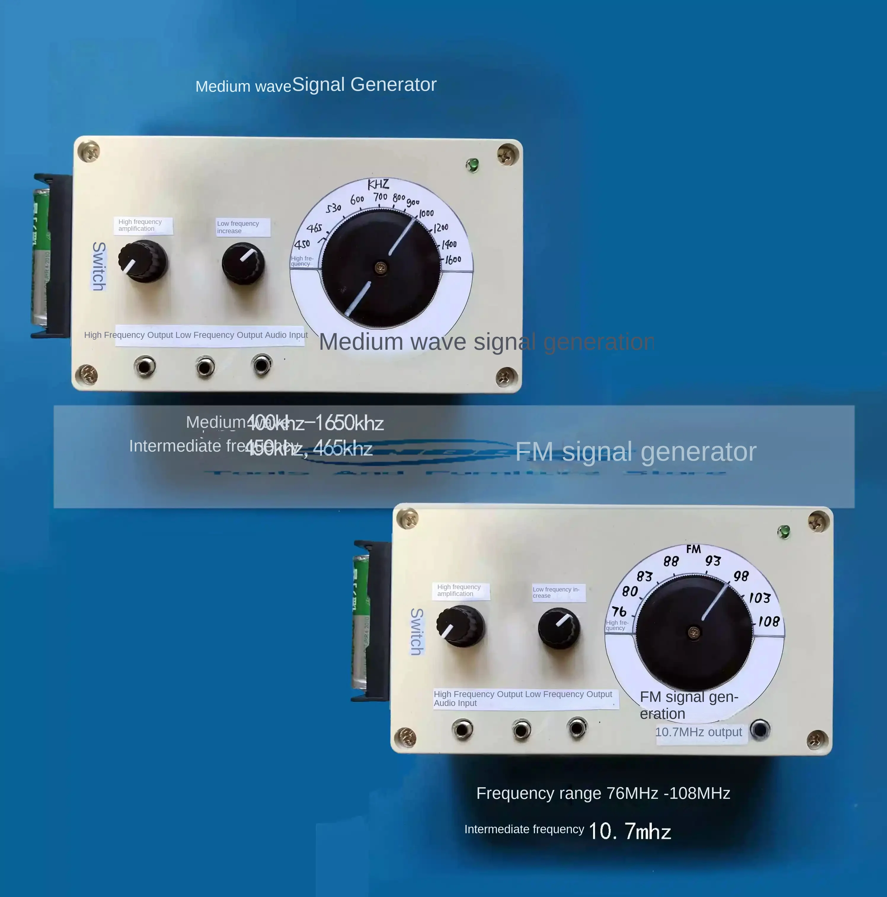 AMFM FM AM medium and short wave AM wireless transmitter signal generator