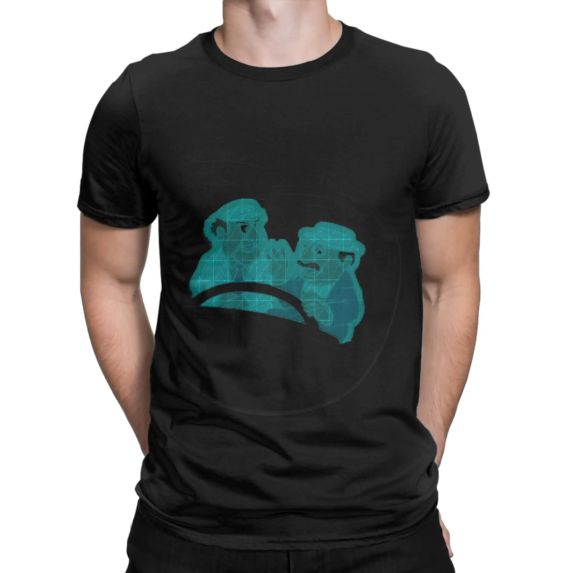 Doom Buggy Graphic 100% Cotton T-Shirt Statler and Waldorf Tees Tops For Men