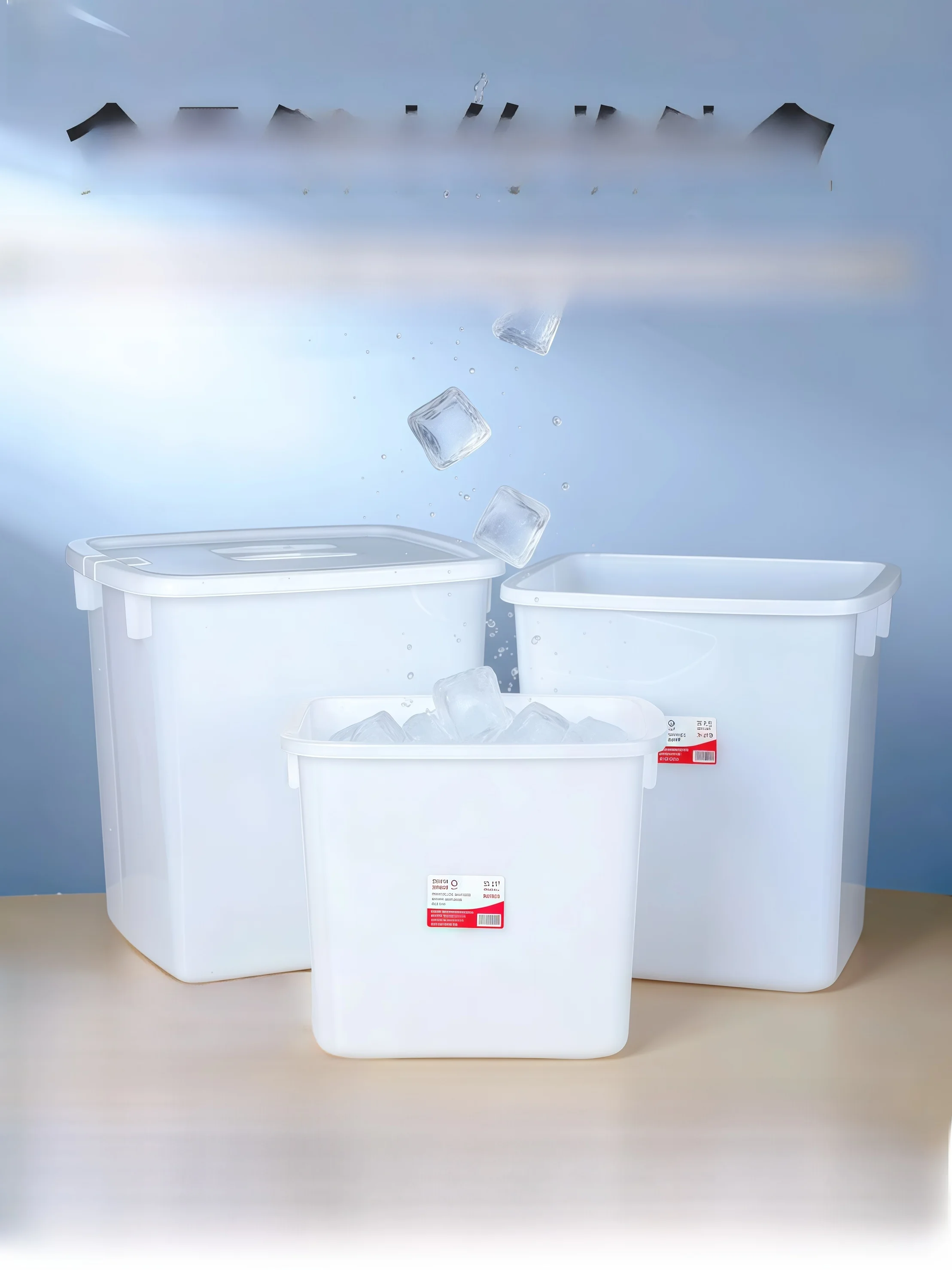 

Commercial Grade Large Sealed Storage Box Thickened Plastic Refrigerator Storage Bin White Sugar Water Bucket Freshness Prese...