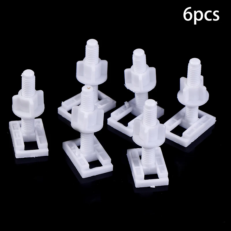 3Sets Bathroom Hardware For Toilet Lid Toilet Seat Hinges Repair Bolts Fasteners Kits Toilet Repair Tools Gasket