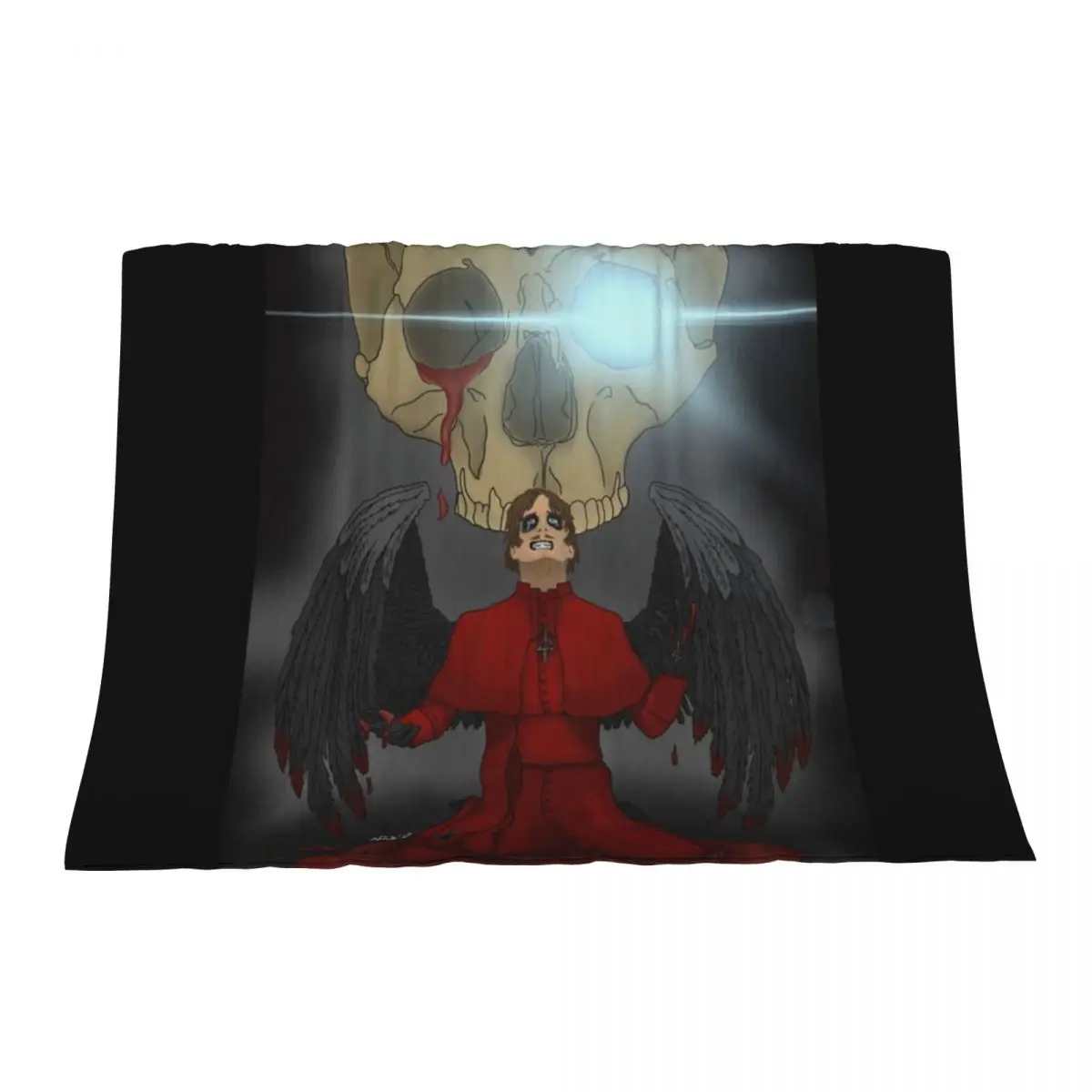

Reluctant Death Throw Blanket Flannel Fabric Blankets For Sofas Luxury Thicken Blankets