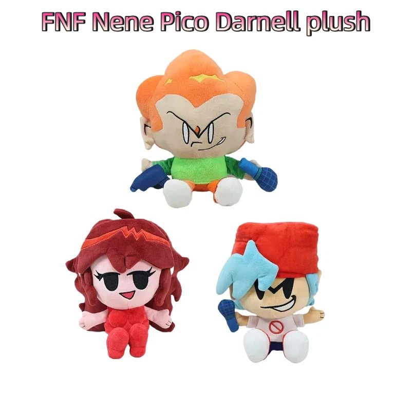 2025 FNF بيكو أفخم ليلة الجمعة Funkin Nene Darnell Plushie دمية محشوة ناعمة لطيف ديكور المنزل وسادة لعبة أطفال هدية لمحبي #2