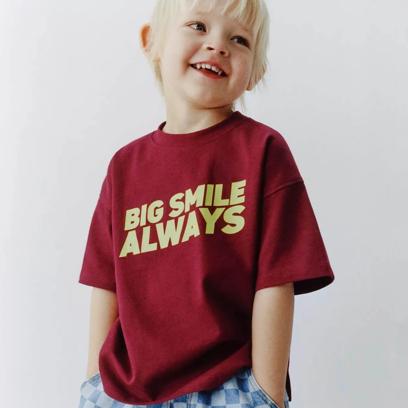 Letter Print Tshirt Summer Clothes Pure Cotton Tees Simple All-match Base Shirt Kids Loose Casual Clothes Kids Crewneck Tops