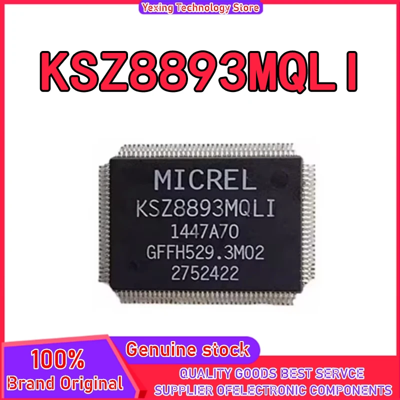 KSZ8893MQLI [مفتاح IC المُدارة 10/100 128PQFP] شريحة تحكم إيثرنت متوفرة في المخزون