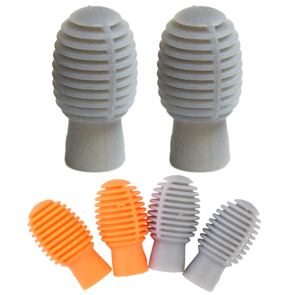 

Silicone Stick Caps Accessories Tips for Drumsticks Durable Flexible Practice Mute Portable Drum Pad Reduces Noise