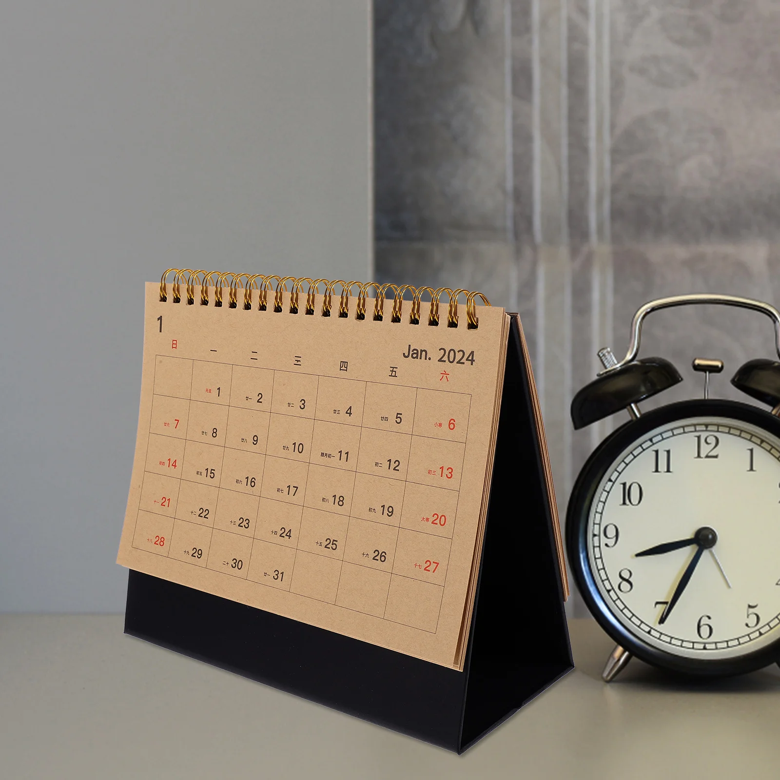 

Desktop Calendar 2024 Monthly Planner Yearly Schedule Office Accessory Ivory White Medium Size Affordable Price