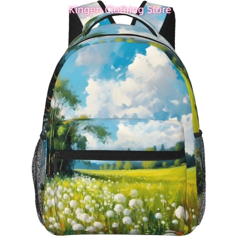 

laptop bag back to school Cartoon Cute Dandelion Lightweight Laptop Backpack Lightweight Multipurpose Travel Casual Daypack Uni