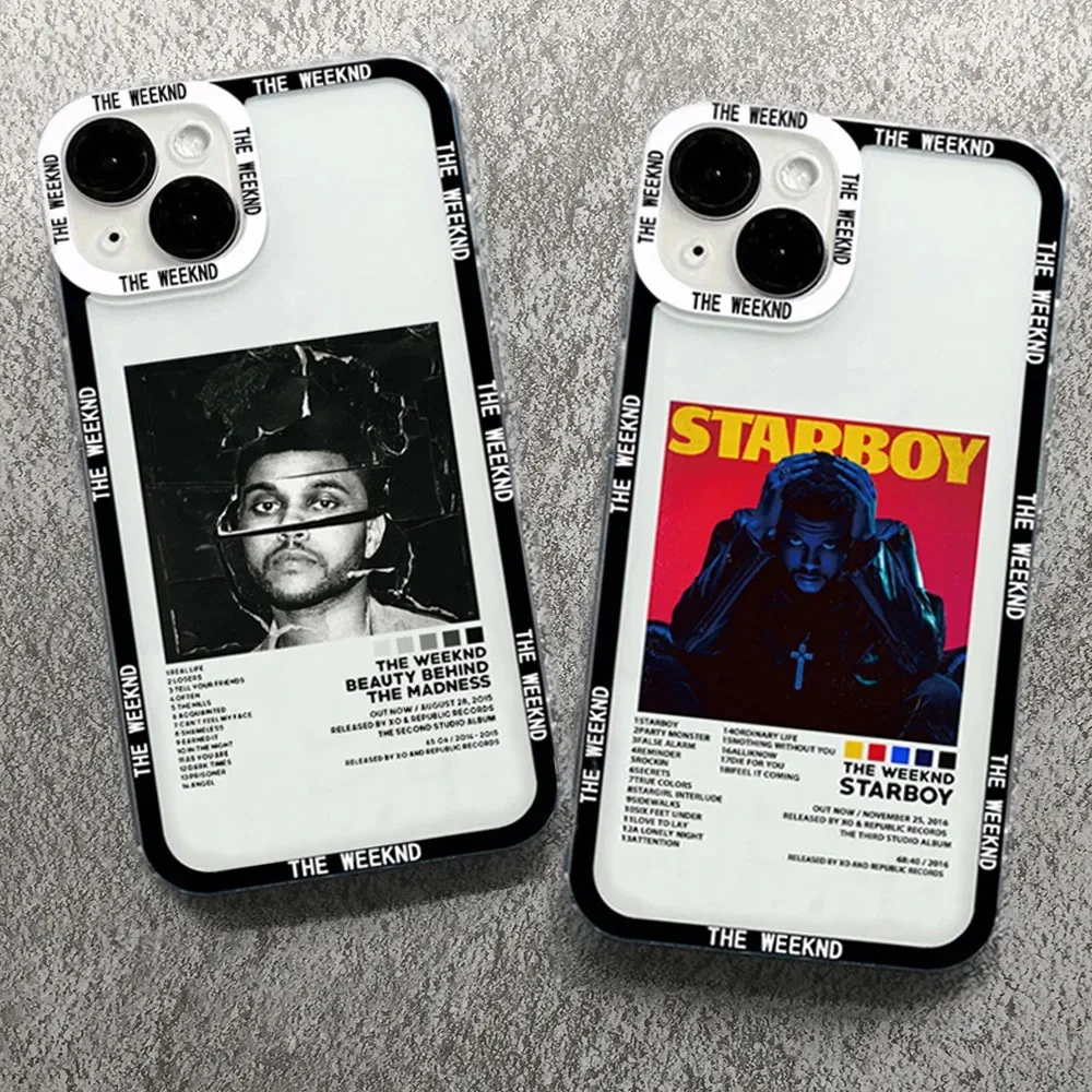 The Weeknd Minimalist Poster Clear Phone Case For iPhone 15 14 13 12 11 Pro Max Mini For Apple Phone XR X XS Max 7 8 Plus Cover