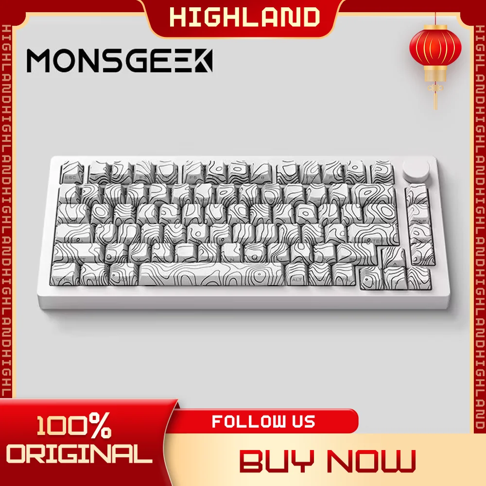 Monsgeek  M1 V5SP 3 Mode Mechanical Keyboard Gamer Keyboard Customized M1W Keyboard Aluminum Hot-Swap Wireless Keyboards Gifts