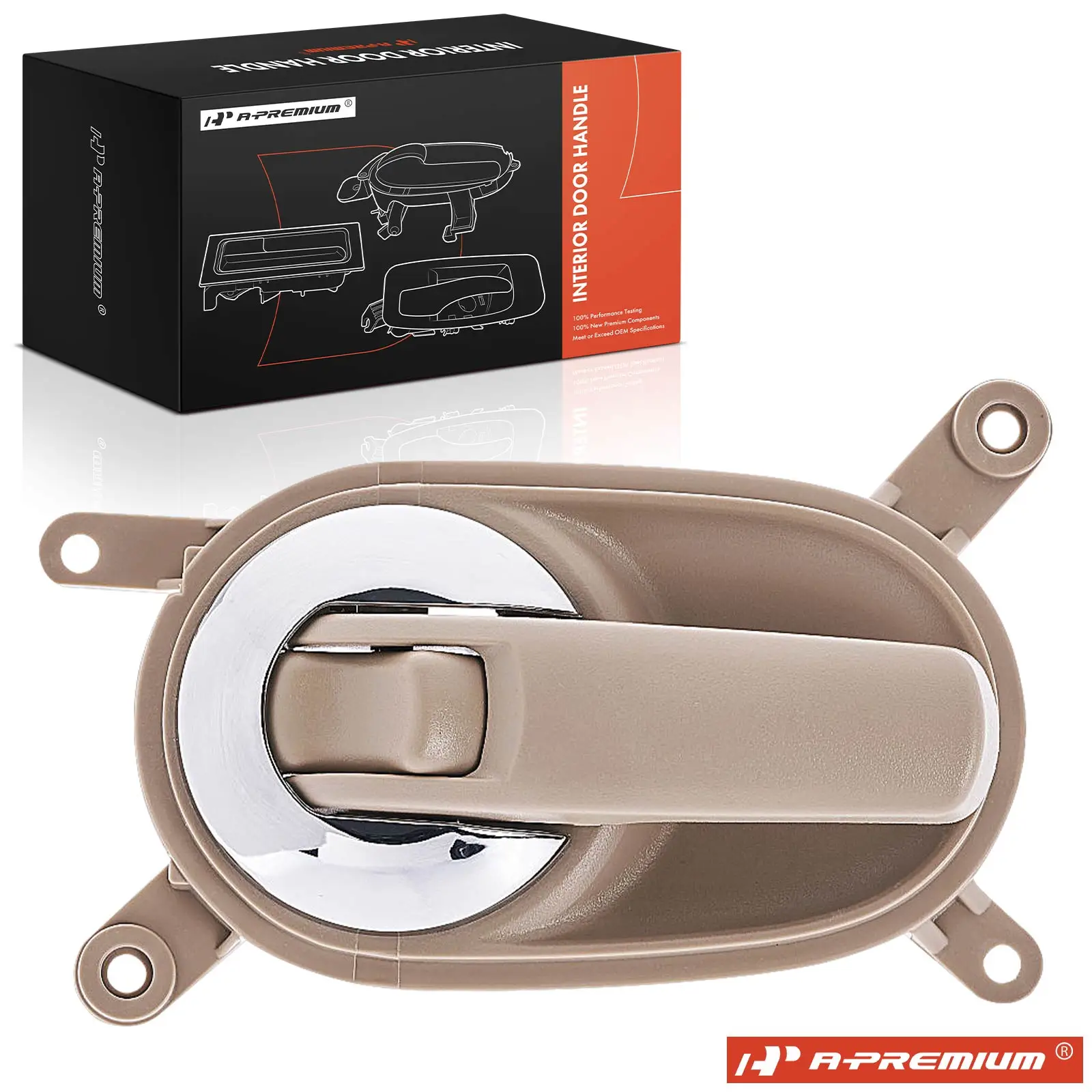 A-Premium Front Passenger Side Beige Interior Door Handle for Nissan Quest 2006-2009