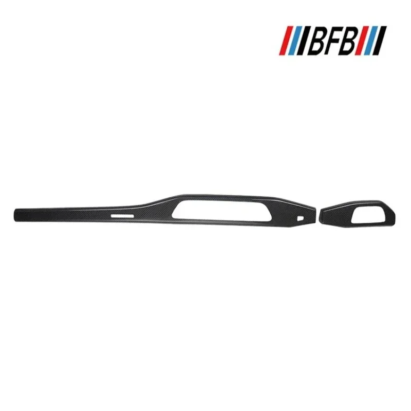 For Audi A4 A5 Real Dry Carbon Fiber Interior Door Central Control Instrument Multimedia Button Panel Modification Accessories