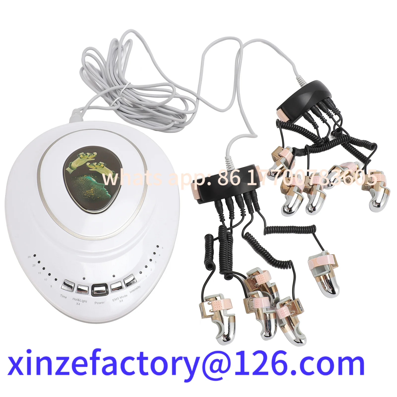 

Customizable Microcurrent Golden Finger Massager 100‑240V Face Lifting Portable Finger Face Lifting Body