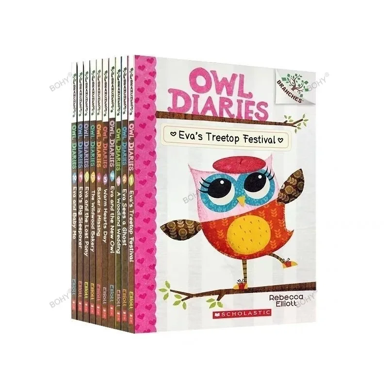 17 Books/Set Owl Diaries English Picture Book Kids Early Education Childhood Learning Writing Diary Girls' Age 6-12 Years