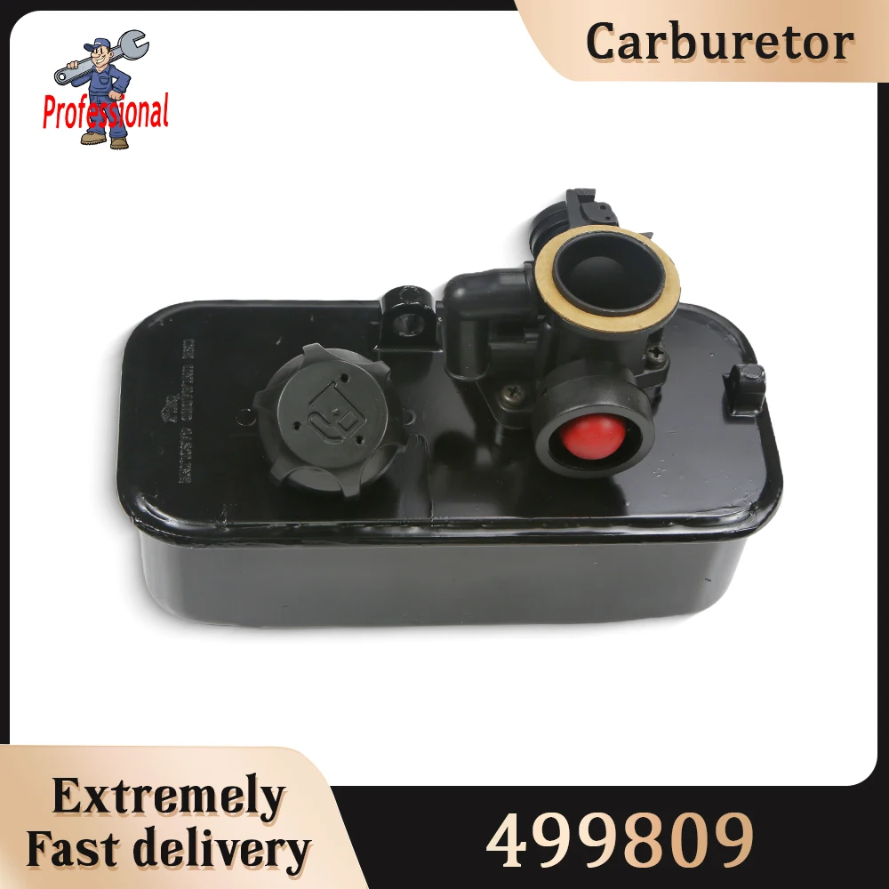 

Carburetor Fuel Gas Tank Carb For Briggs Stratton Mower 499809 795477 498809A 795469 494406 497619 93902 95902 OPD 98-104987