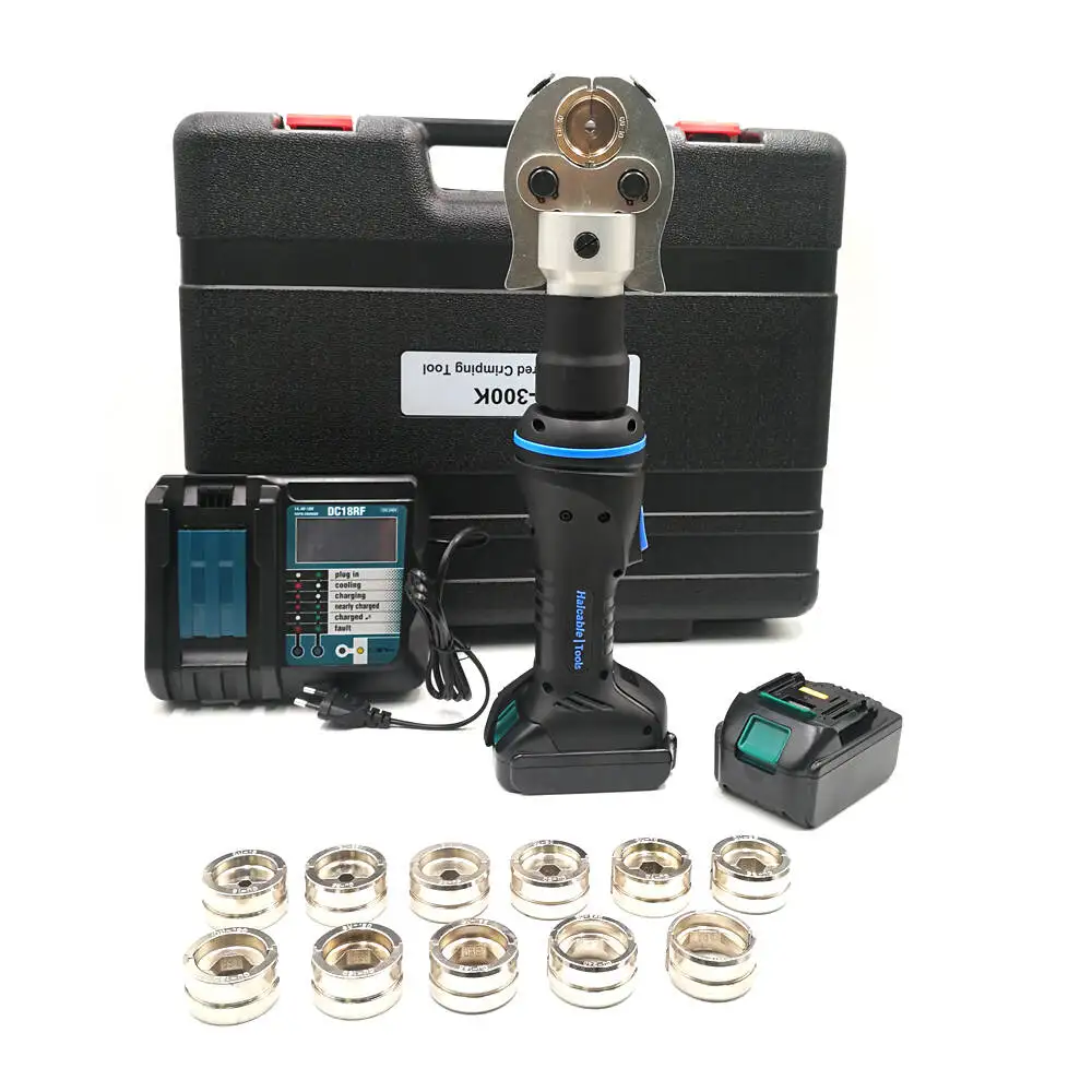 Hexagon Type Hydraulic Electrical Wire Crimper BH-300 16-300sqmm Battery Cable Lug Crimping Tools - view 6