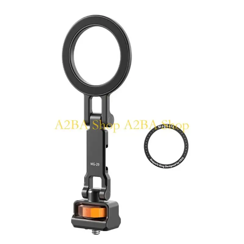 A2BA Small Metal Phone Grip with 240 Degree Tilts Suitable for Outdoor Photography