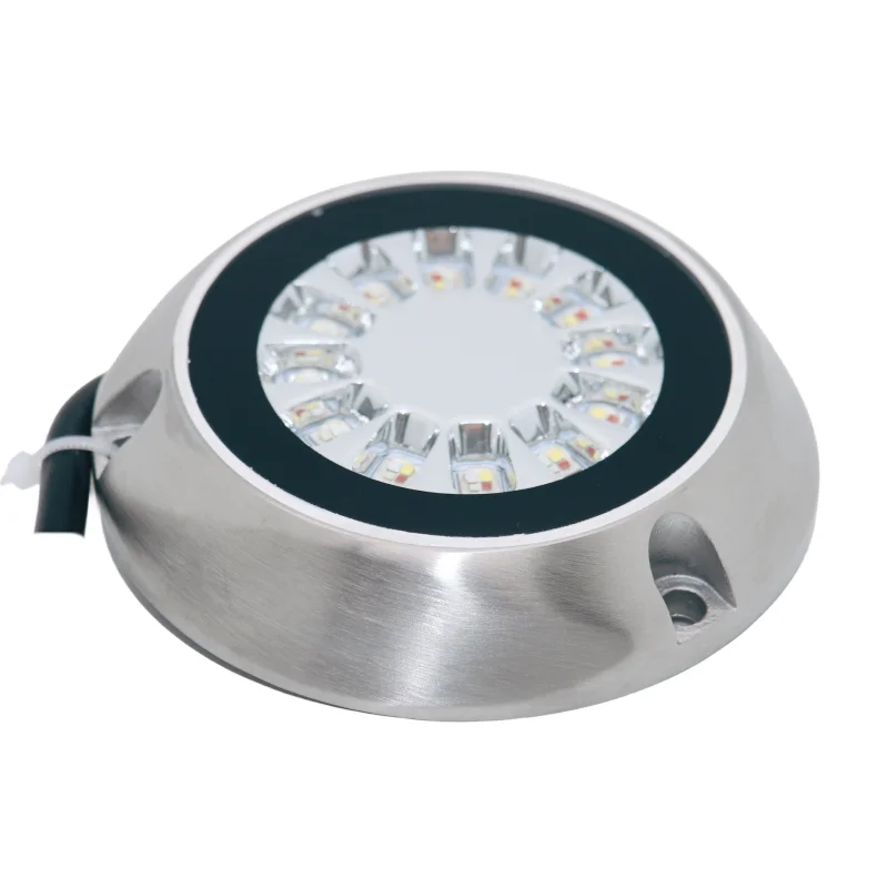 ON/OFF Switch Control Color Changing Wall Mounted 60W 120W Submersible Ocean Blue Marine Transom Boat Underwater LED Yacht Light