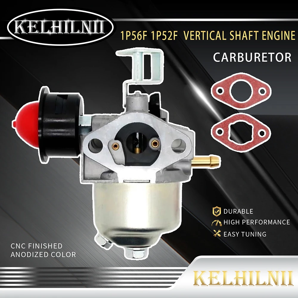Carburetor For 1P56F 1P52F 79-96CC Vertical Shaft Engine Snow Blower Lawn Mower