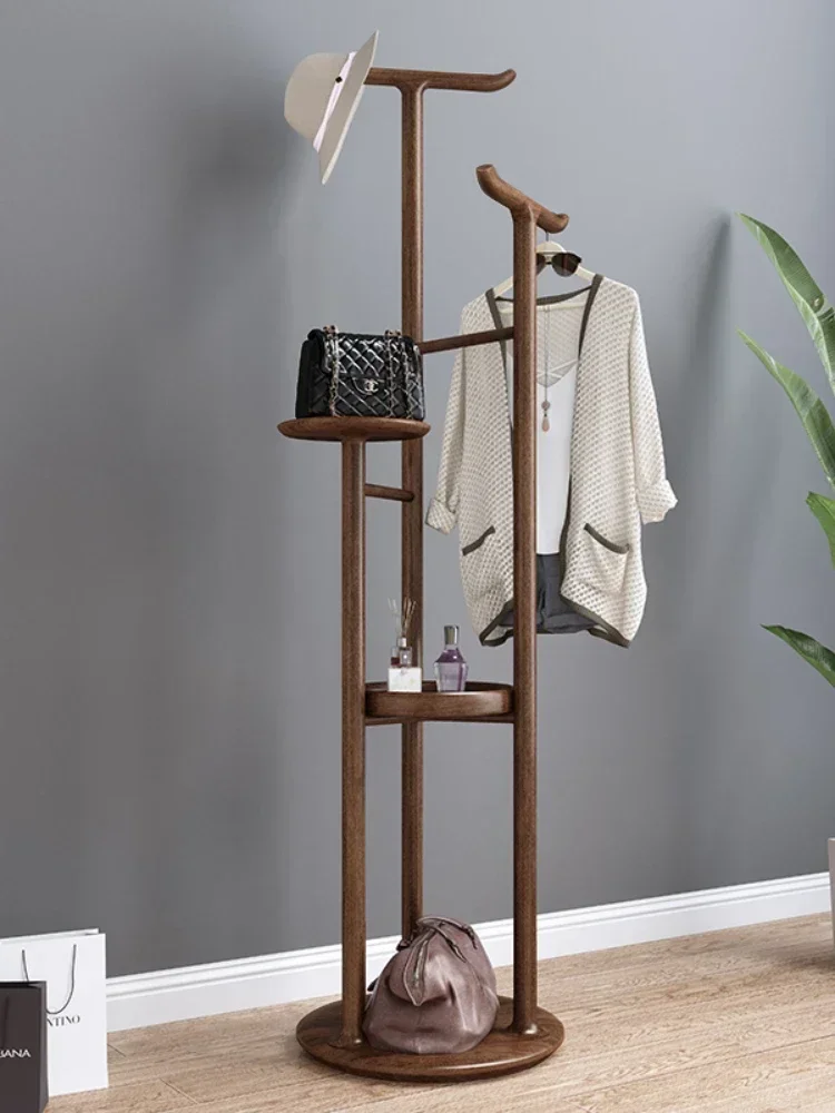 

Напольная вешалка для одежды и головных уборов из дерева для спальни и гостиной, простая, современная, в стиле легкой роскоши и минимализма