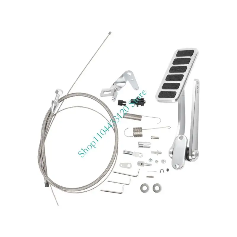 

0XXD Automotive Restrict Footrest Improve Set Smoothed Aluminum Building With Reinforced Cable For Precise Accelerate Response