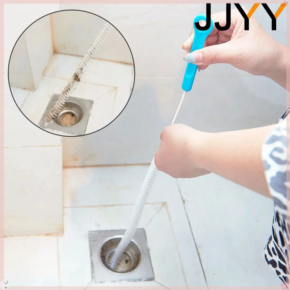 JJYY 71CM Flexible Cleaning Brush Auger for Sewer Drain Clog Removal Bathtub Shower Kitchen Sink Unblocker