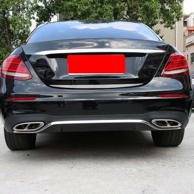 For Mercedes-Benz New E-Class GLA C200L GLC260 New A200L Exhaust Pipe Trim Frame 4-Outlet Tail Throat Cover Auto Mod Accessories