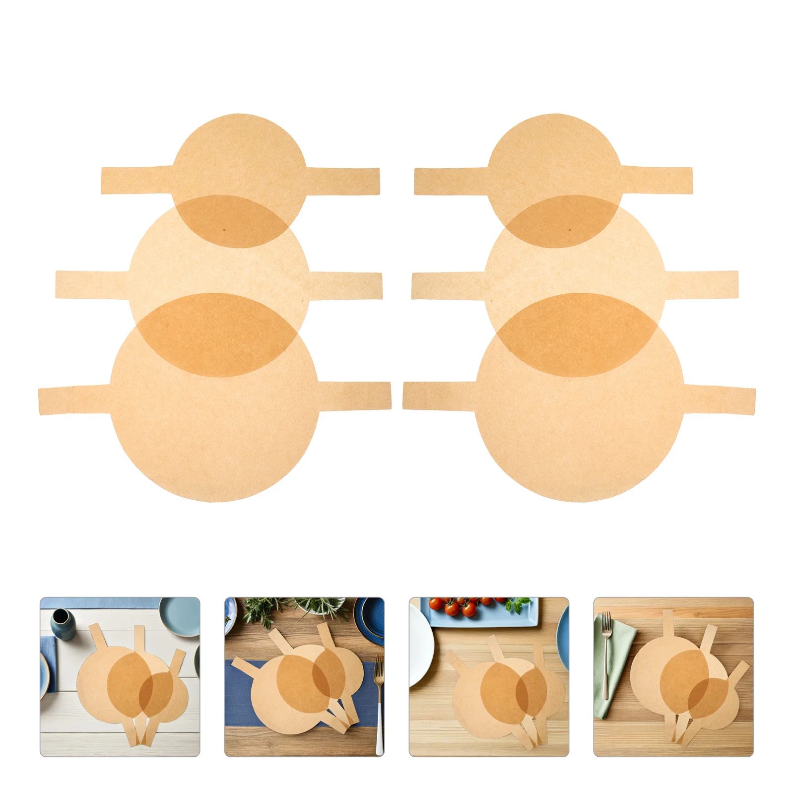 

30cm Round Cake Release Paper Non-Stick Baking Sheets Circles for Smooth Mold Removal Professional Baking Accessories