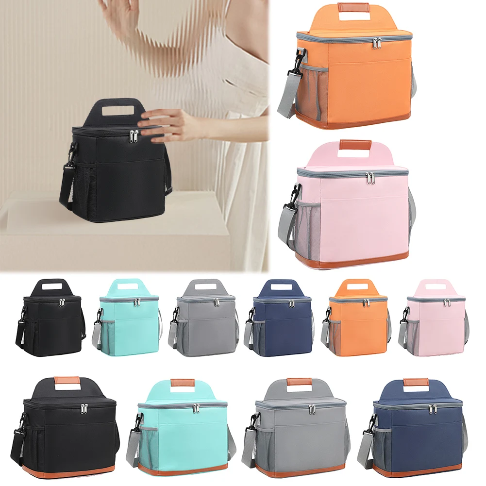 Insulated Portable Picnic Bag Large Capacity Thickened Bento Bag Waterproof Storage Crossbody Bag Travel Picnic Camping Bag