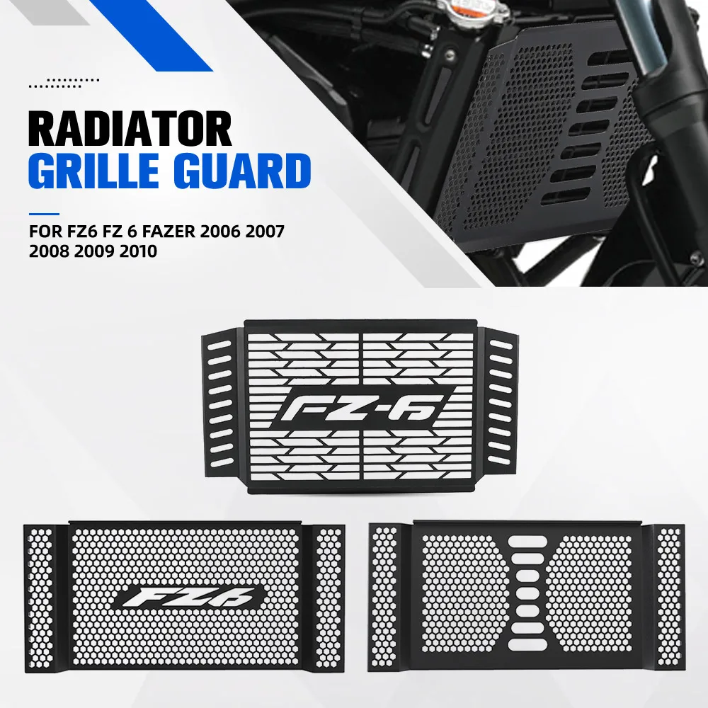 FZ-6 Radiator Guard For Yamaha FZ6 FZ 6 FAZER 2006 2007 2008 2009 2010 Radiator Cover Water Tank Radiator Guard Protection